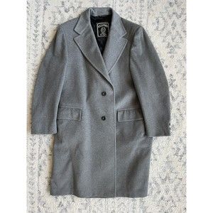 Kashmara Alpaca Wool Overcoat Mens Size 46R Gray Small’s Michigan Vintage